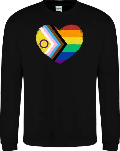Progress Pride Flag Heart