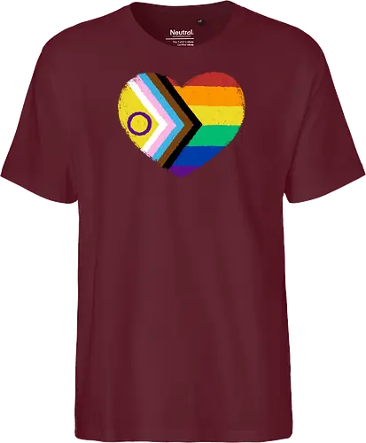 Progress Pride Flag Heart