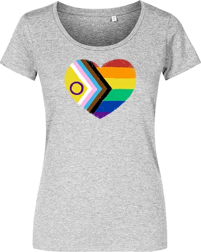 Progress Pride Flag Heart
