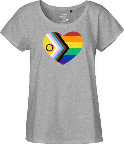 Progress Pride Flag Heart