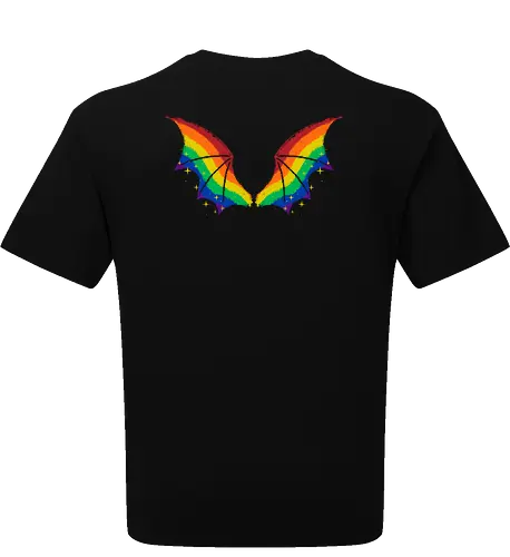 Rainbow Pride Bat Wings