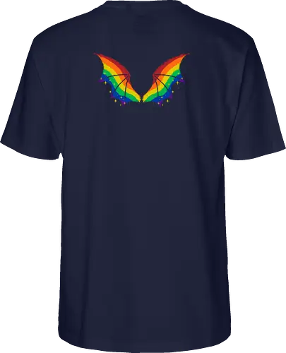Rainbow Pride Bat Wings