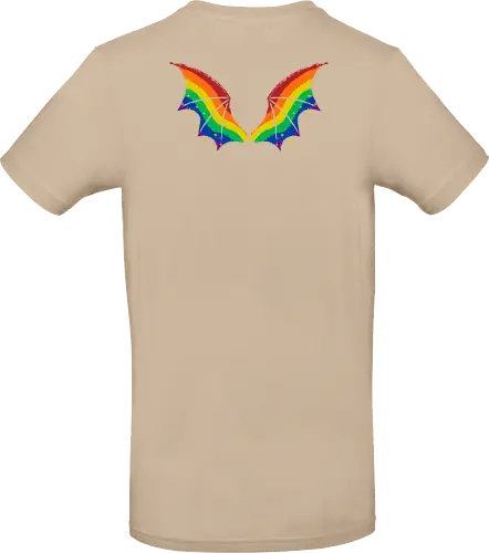 Rainbow Pride Bat Wings