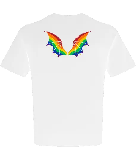 Rainbow Pride Bat Wings