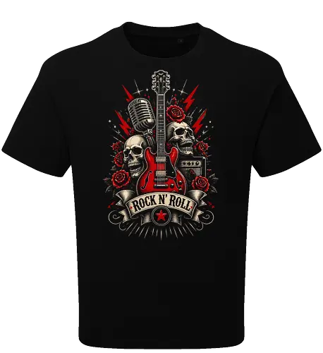 Red Guitars Rock N Roll