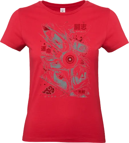 Red Cloud Ninja Force - kunai, ninja, Shinobi, japan, japanese, kanji, anime, manga, geek, lm2kone - Standard T-Shirt (Women)