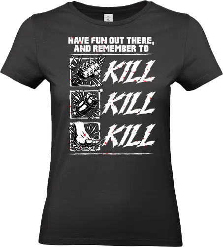 Dungeon Book Kill Quote - Dungeon, Dungeon Master, Princess, Rpg, Role-play, Role-playing, Roleplay Game, Science Fiction, Scifi, Science Fantasy, Pet, Cat, Nerd, Geek, Book, Books, Bookworm, Tabletop, Isekai, Adventure, Fantasy, Post-apocalyptic, Post Apocalyptic, Apocalypse, Fun, Funny, Quote, Combat, Explosion, Explosive, Bomb, Punch, Kick, Feet - Standard T-Shirt (Women)