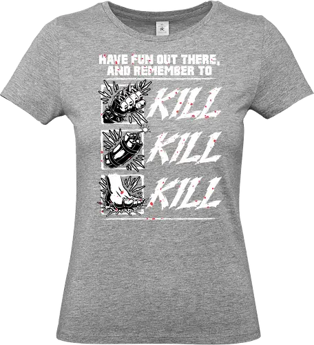 Dungeon Book Kill Quote - Dungeon, Dungeon Master, Princess, Rpg, Role-play, Role-playing, Roleplay Game, Science Fiction, Scifi, Science Fantasy, Pet, Cat, Nerd, Geek, Book, Books, Bookworm, Tabletop, Isekai, Adventure, Fantasy, Post-apocalyptic, Post Apocalyptic, Apocalypse, Fun, Funny, Quote, Combat, Explosion, Explosive, Bomb, Punch, Kick, Feet - Standard T-Shirt (Women)