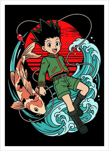 Retro Koi Wave