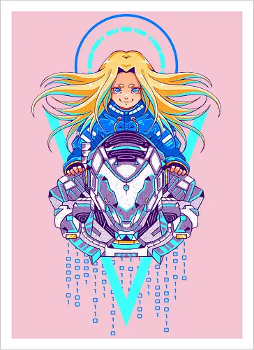 PRAGMATA - pragmata, gamer, gamin, diana, hugh - Artprint