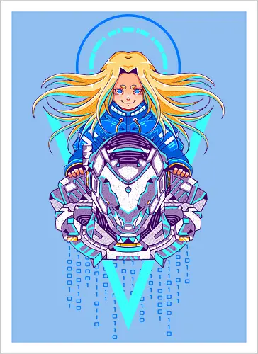 PRAGMATA - pragmata, gamer, gamin, diana, hugh - Artprint