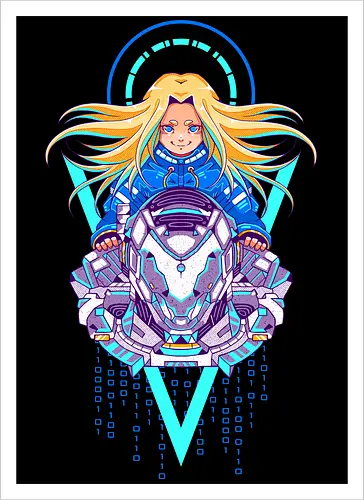 PRAGMATA - pragmata, gamer, gamin, diana, hugh - Artprint