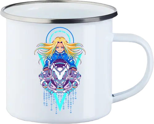 PRAGMATA - pragmata, gamer, gamin, diana, hugh - Enamel Mug