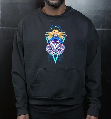 PRAGMATA - pragmata, gamer, gamin, diana, hugh - Cropped Sweatshirt