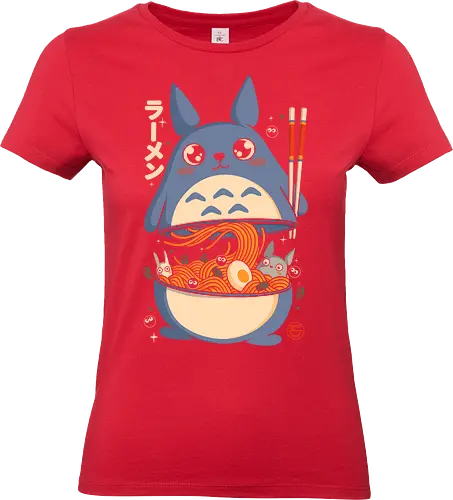 My Neighbor Ramen - anime, ramen, kawaii, japan, japanese, cute, cozy, otaku, geek, fantasy, noodles, food, nostalgic, magical, spirit, cartoon, retro, aesthetic, wholesome, chibi - Standard T-Shirt (Women)