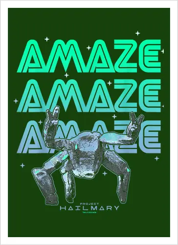 Project Hail Mary Rocky Alien Neon