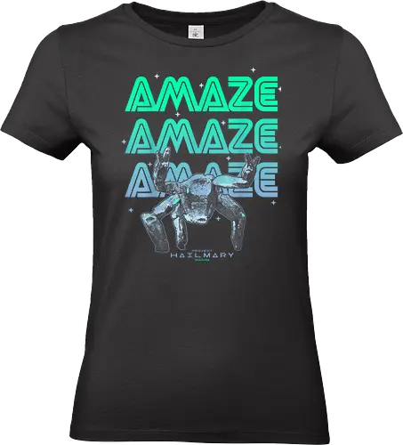 Project Hail Mary Rocky Alien Neon - project hail mary, rocky alien, sci fi shirt, neon alien, weltraum design, buch fanart, sci fi fan, alien portrait, space art, nerd shirt, geek kleidung, futuristisch, astronaut vibe, science fiction - Standard T-Shirt (Women)