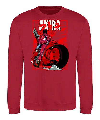 Capsule Gang - shotaro kaneda, akira anime, capsule gang, neo tokyo, anime biker, cyberpunk manga, red bike, retro anime - Sweatshirt