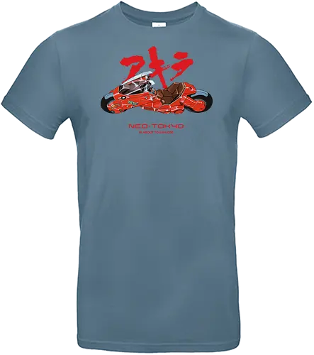 Neo Tokyo Explosion - akira bike, neo tokyo, cyberpunk anime, futuristic motorcycle, manga classic, anime retro, sci fi anime, kaneda - Standard T-Shirt