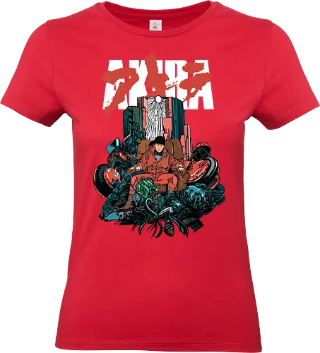 King of Neo Tokyo - kaneda, akira anime, neo tokyo, cyberpunk king, anime biker, manga classic, red motorcycle, retro anime - Standard T-Shirt (Women)