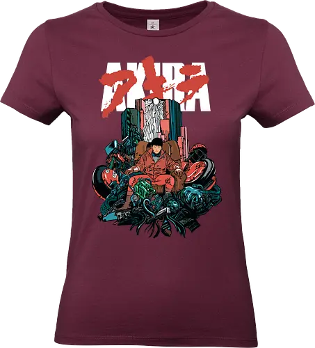 King of Neo Tokyo - kaneda, akira anime, neo tokyo, cyberpunk king, anime biker, manga classic, red motorcycle, retro anime - Standard T-Shirt (Women)