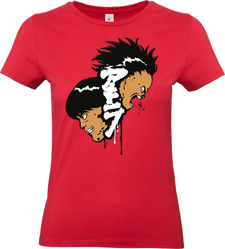 Brothers of Neo Tokyo - kaneda, tetsuo, akira anime, neo tokyo, cyberpunk rivalry, manga classic, anime duo, retro manga - Standard T-Shirt (Women)