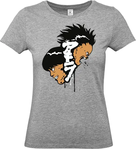 Brothers of Neo Tokyo - kaneda, tetsuo, akira anime, neo tokyo, cyberpunk rivalry, manga classic, anime duo, retro manga - Standard T-Shirt (Women)
