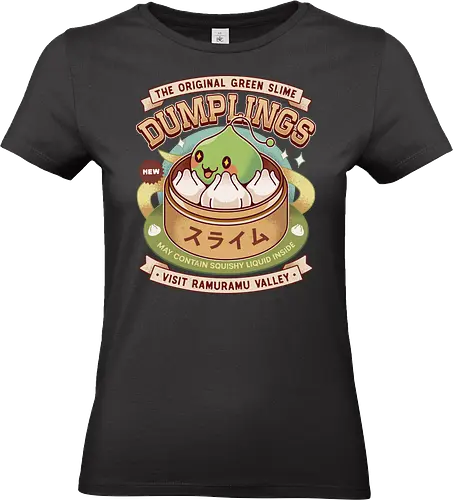 Ramuramu Valley Dumplings Vintage - pink bean, slime, yeti, orange mushroom, kawaii, anime, chibi, ragnarok online, video game, gaming, gamer, zakum helm - Standard T-Shirt (Women)