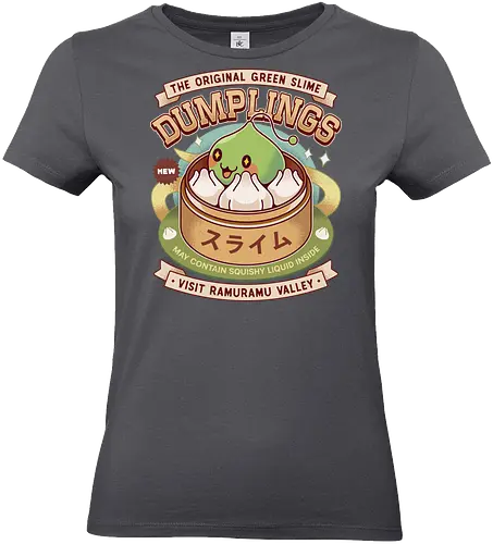 Ramuramu Valley Dumplings Vintage - pink bean, slime, yeti, orange mushroom, kawaii, anime, chibi, ragnarok online, video game, gaming, gamer, zakum helm - Standard T-Shirt (Women)