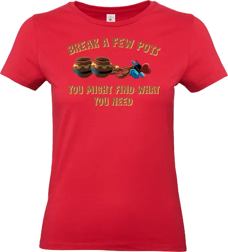 Break A Few Pots - Legend, Hero of Time, Pots - Standard T-Shirt (Women)