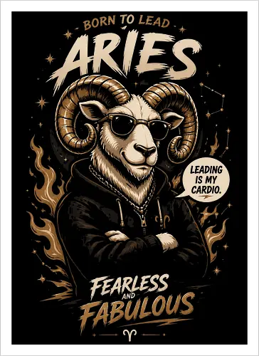 Cool Aries Ram Illustration