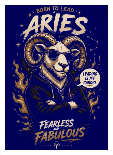 Cool Aries Ram Illustration