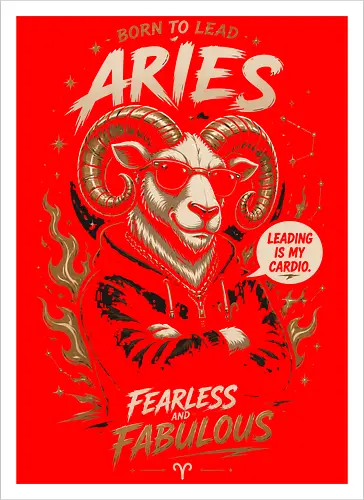 Cool Aries Ram Illustration