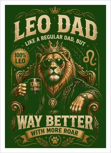 Leo Dad King of the Jungle