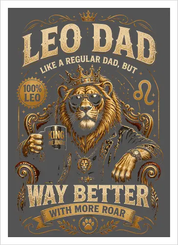 Leo Dad King of the Jungle