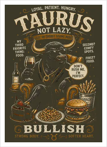 Taurus Zodiac Characteristics Design