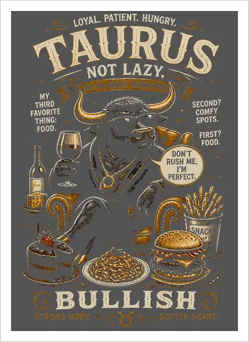Taurus Zodiac Characteristics Design