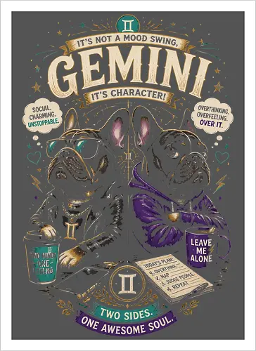 Gemini Bulldogs Illustration