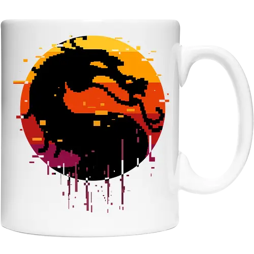 retro dragon club  - ice, freeze, subzero, scorpion, reptile, fighter, 80s, game, versus, arcade - Cup