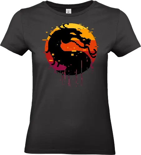 retro dragon club  - ice, freeze, subzero, scorpion, reptile, fighter, 80s, game, versus, arcade - Standard T-Shirt (Women)