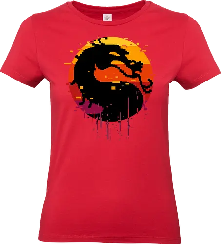 retro dragon club  - ice, freeze, subzero, scorpion, reptile, fighter, 80s, game, versus, arcade - Standard T-Shirt (Women)