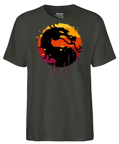 retro dragon club  - ice, freeze, subzero, scorpion, reptile, fighter, 80s, game, versus, arcade - Fairtrade T-Shirt