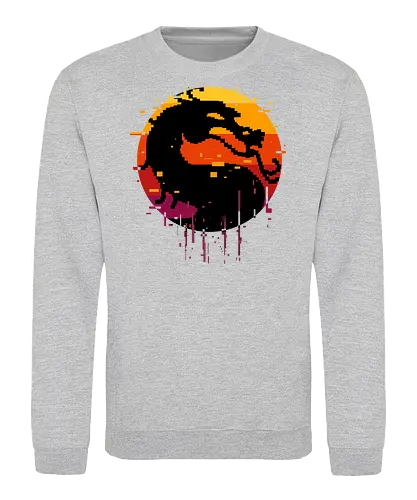 retro dragon club  - ice, freeze, subzero, scorpion, reptile, fighter, 80s, game, versus, arcade - Sweatshirt