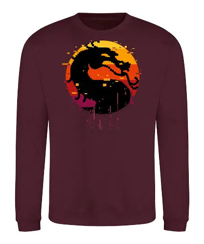 retro dragon club  - ice, freeze, subzero, scorpion, reptile, fighter, 80s, game, versus, arcade - Sweatshirt