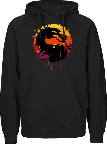 retro dragon club  - ice, freeze, subzero, scorpion, reptile, fighter, 80s, game, versus, arcade - Fairtrade Hoodie