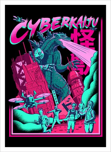 Retro Japanese Cyber Monster