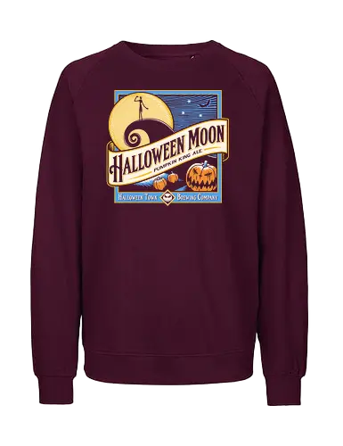 Halloween-Mond - Nightmare - Jack Skellington T-Shirt, Nightmare, Halloween Town, Tim Burton, Kürbiskönig, Halloween T-Shirt, Popkultur, Geek T-Shirt, klassische Filme, Halloween, Geschenk für Fans, dunkler Stil, TeeTan, Spiralhügel, Halloween-Mond - Fairtrade Sweatshirt