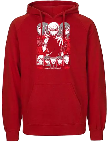 Ghoul Awakening Kaneki - tokyo ghoul, kaneki ken, anime dark, ghoul mask, manga art, anime warrior, red aesthetic, anime poster - Fairtrade Hoodie