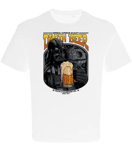 Darth Beer moon Brauerei Parodie - Darth-Bier, Villain, Bierparodie, Science-Fiction-Humor, Dunkle Seite, Bierliebhaber, Craft Beer, Trinkhumor, Imperiale Brauerei, Lustiges Bier, Weltraumfilmparodie, 1977 - Oversize T-Shirt