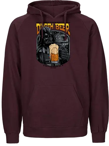 Darth Beer moon Brauerei Parodie - Darth-Bier, Villain, Bierparodie, Science-Fiction-Humor, Dunkle Seite, Bierliebhaber, Craft Beer, Trinkhumor, Imperiale Brauerei, Lustiges Bier, Weltraumfilmparodie, 1977 - Fairtrade Hoodie